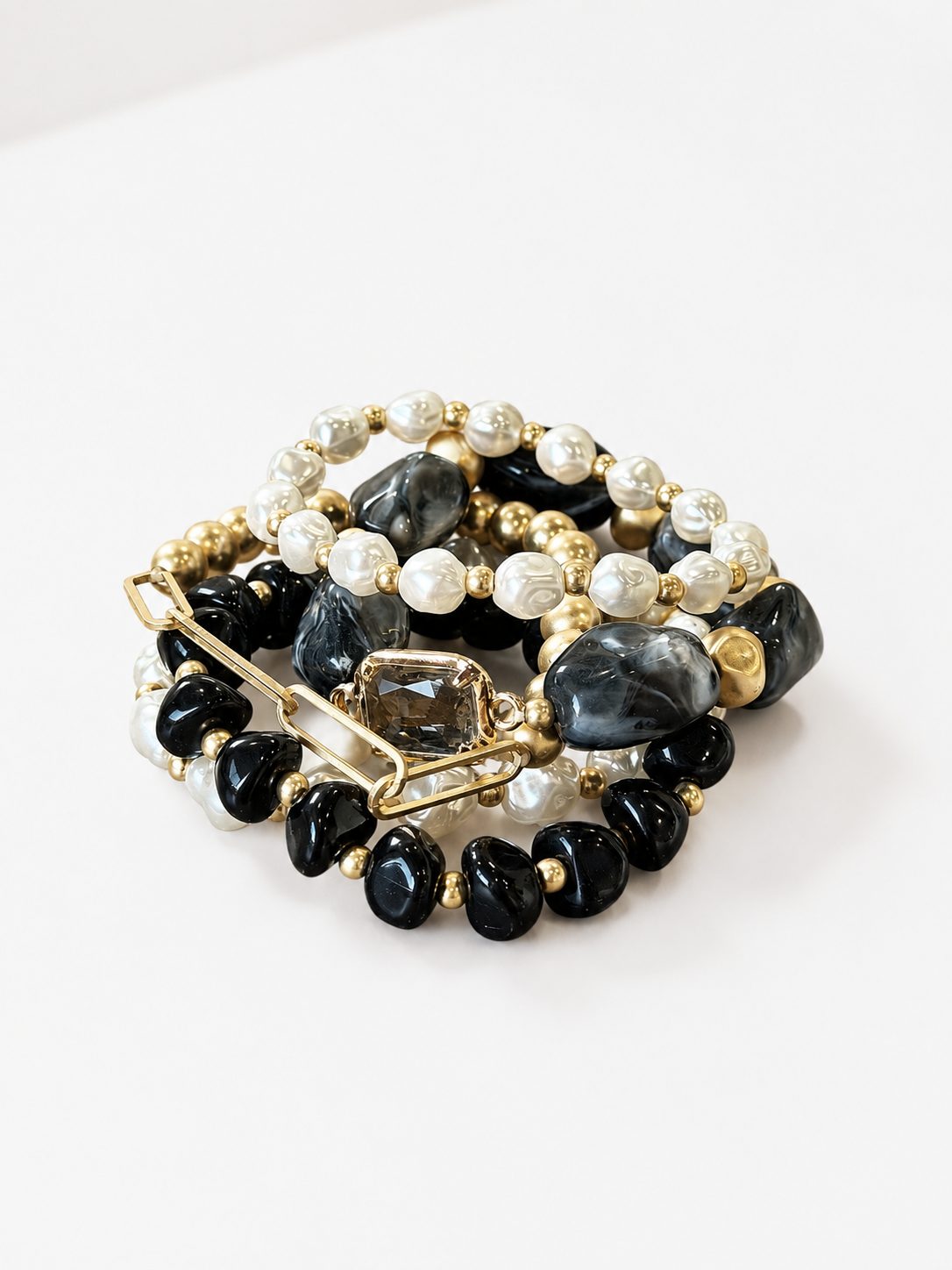 Classic Contrast Bracelet Set