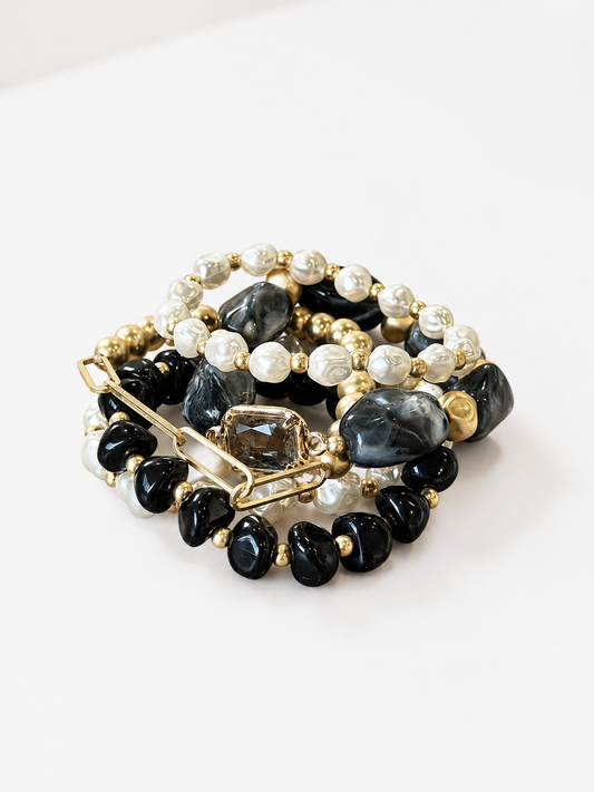 Classic Contrast Bracelet Set