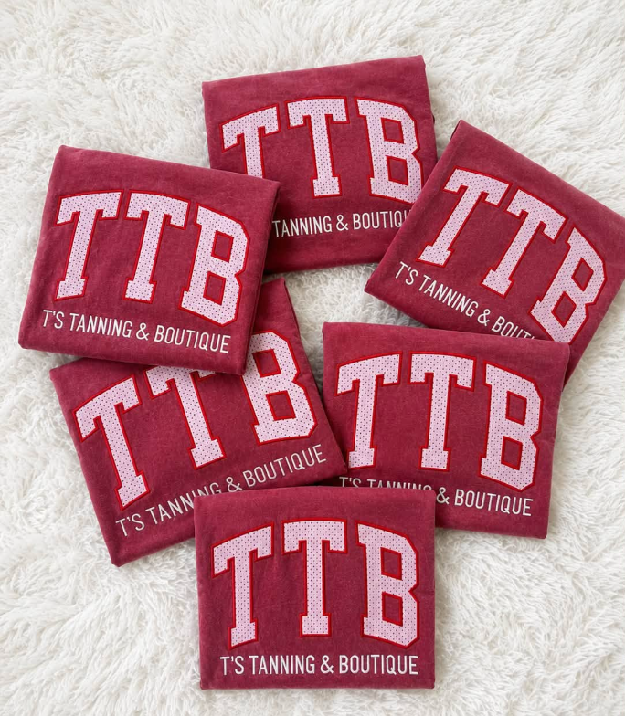 TTB Red Embroidered Tshirt