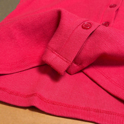 Classic Ribbed Button Top