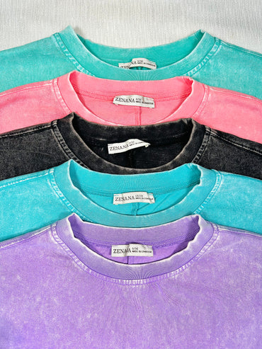 Must Have Acid Wash Oversized Top