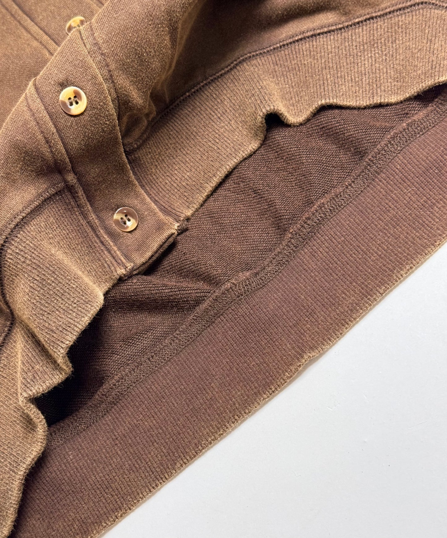 Coffee Knit Button Front Cardigan Top