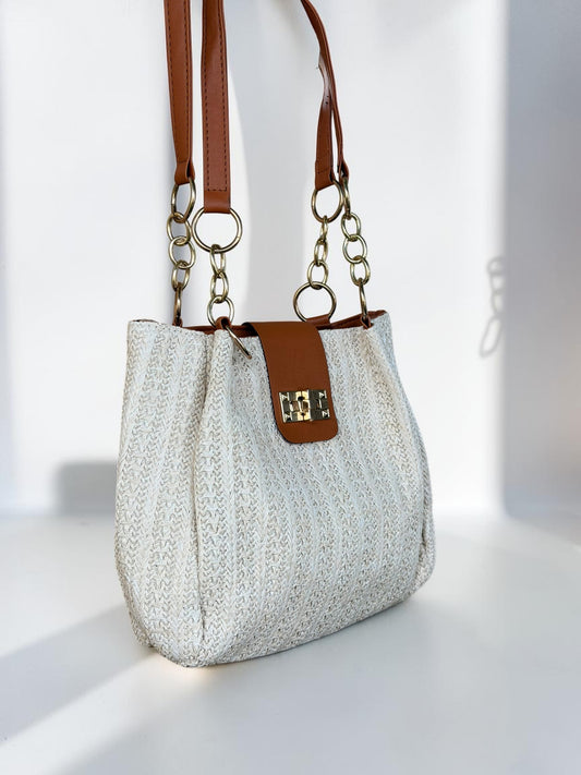 Mocha Charm Shoulder Bag