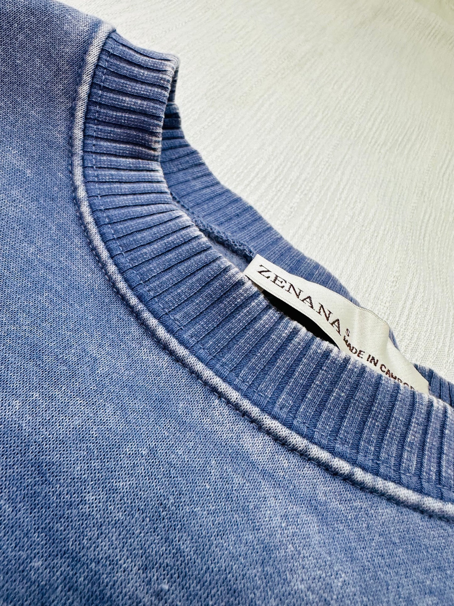 Back to the Basics Acid wash Pullover Tops'