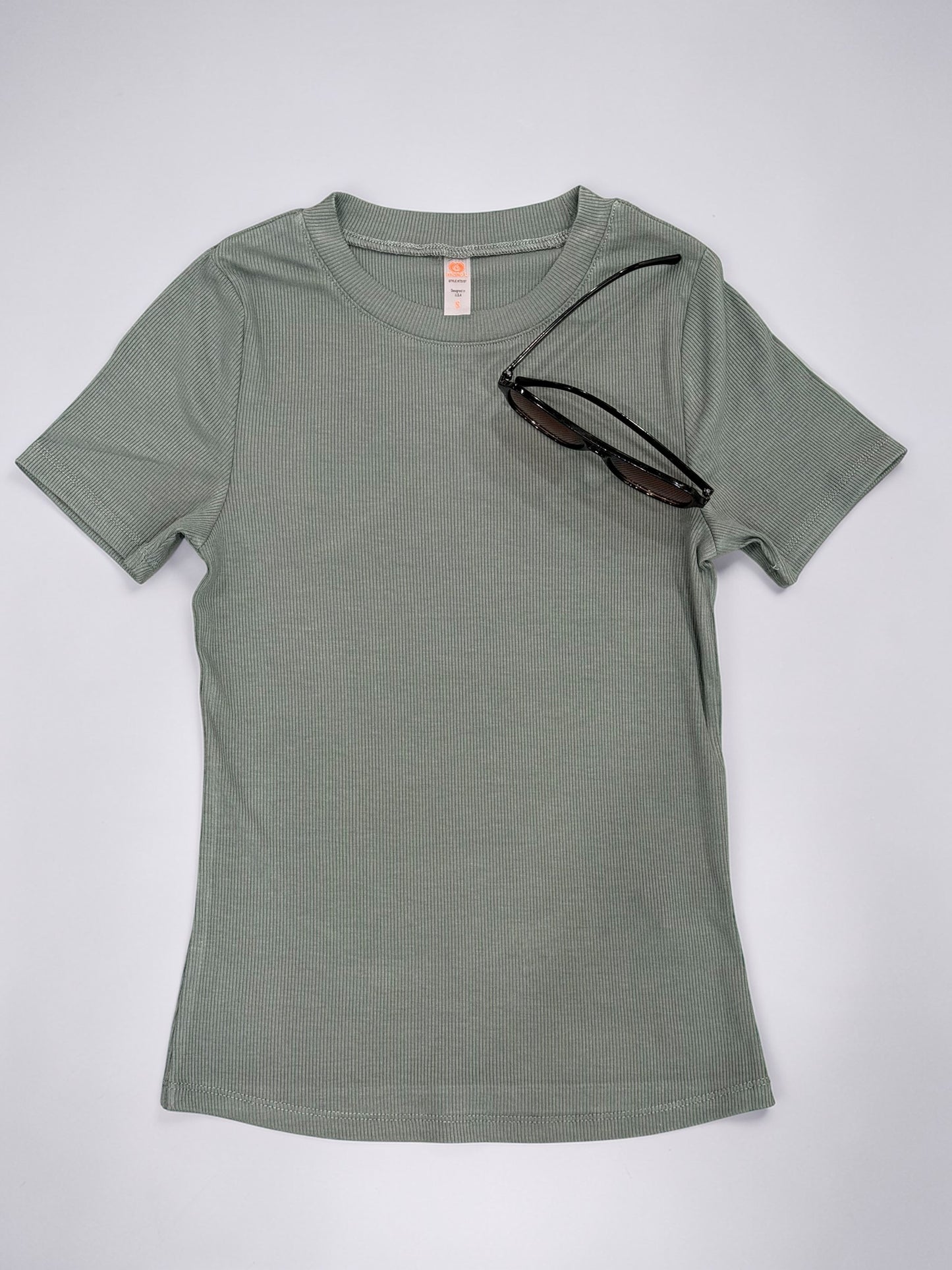 Core Daily Ribbed T-shirt Top