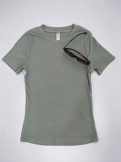 Core Daily Ribbed T-shirt Top