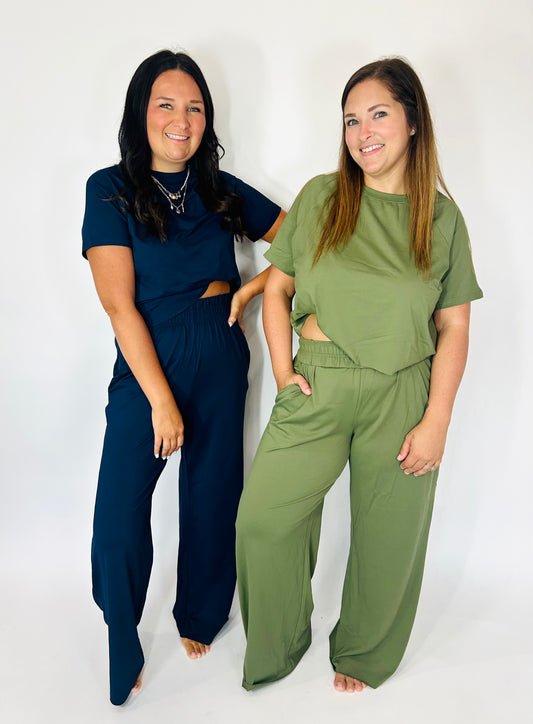 Calling All The Girls Two Piece Pant Set