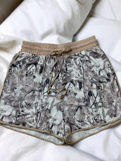 Urban Woodland Camo Drawstring Shorts