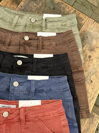 Classic Everyday Cargo Denim Shorts
