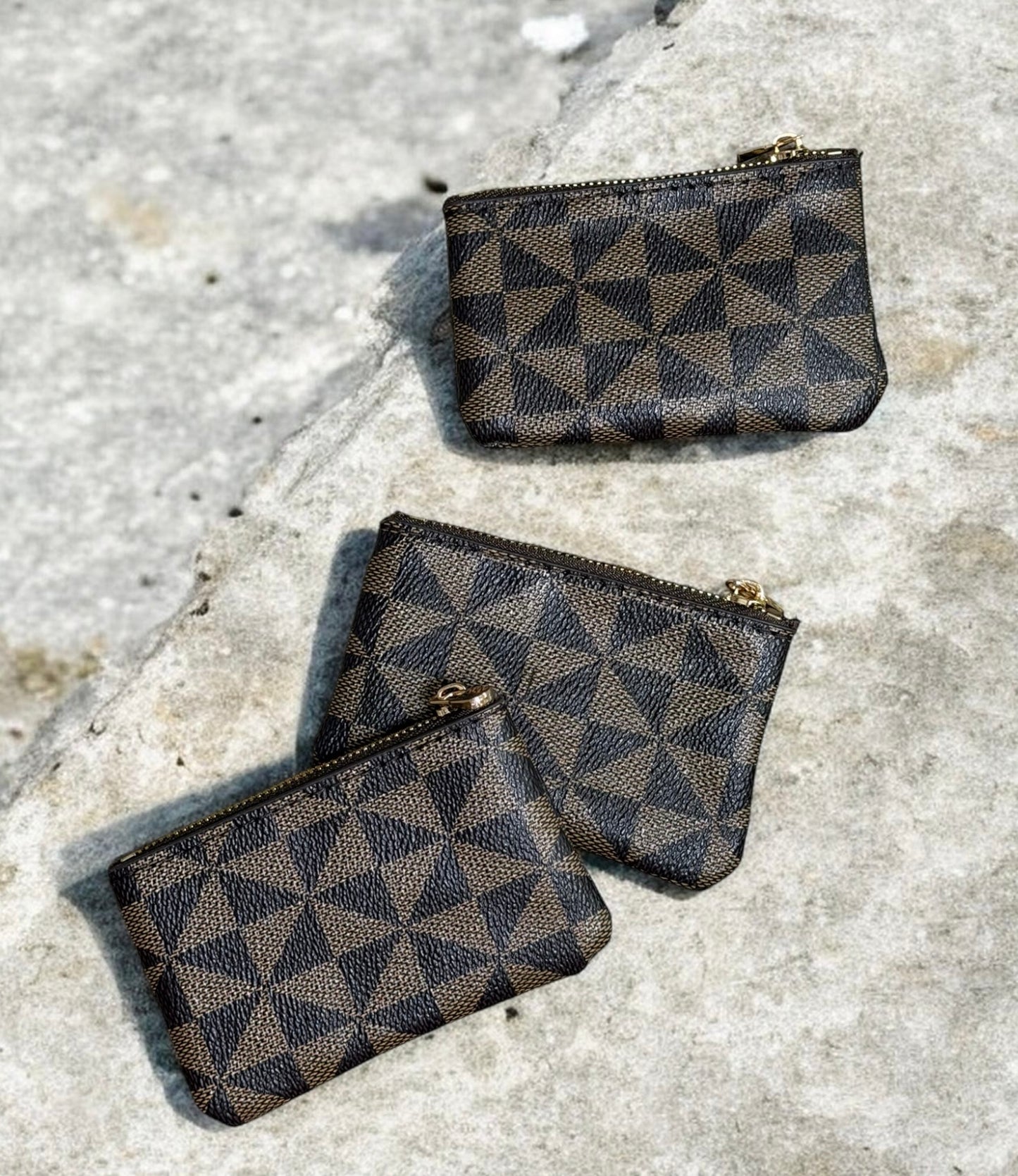 Checkered Card Holder