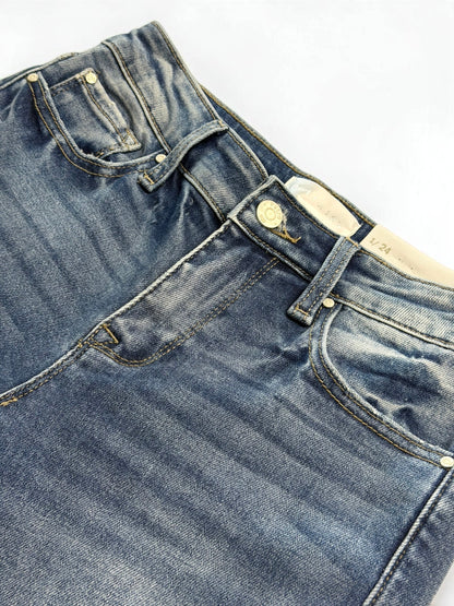 Juliet Slim Cuffed Straight Jeans