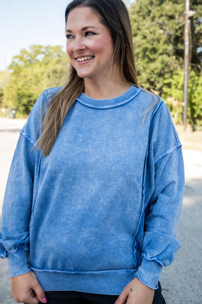 Effortless Exposed Seam Sweatshirt