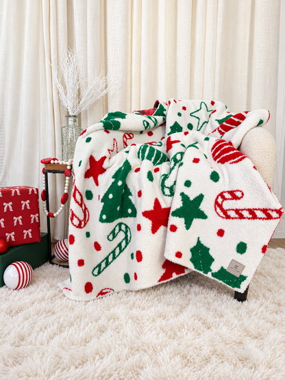 Holiday Festive Throw Blanket