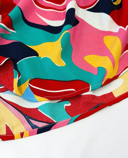 Colorwave Canvas Maxi Dress