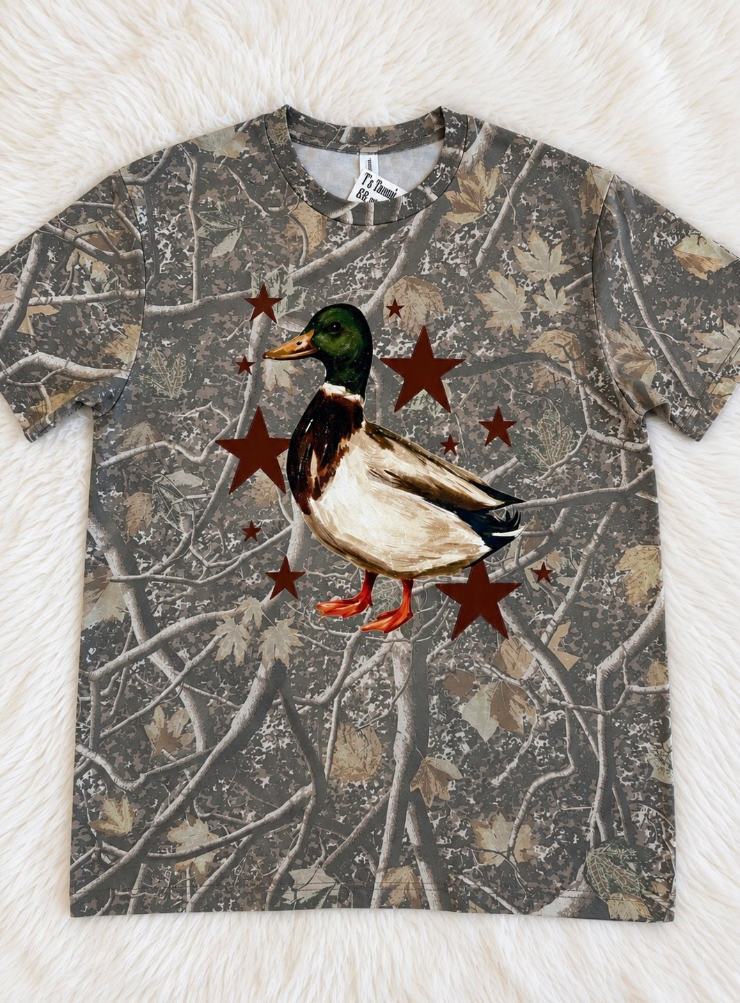 Duck In Stars Graphic T-shirt