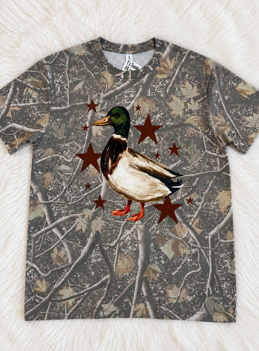 Duck In Stars Graphic T-shirt