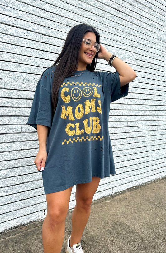 Cool Moms Club Oversized Graphic Top