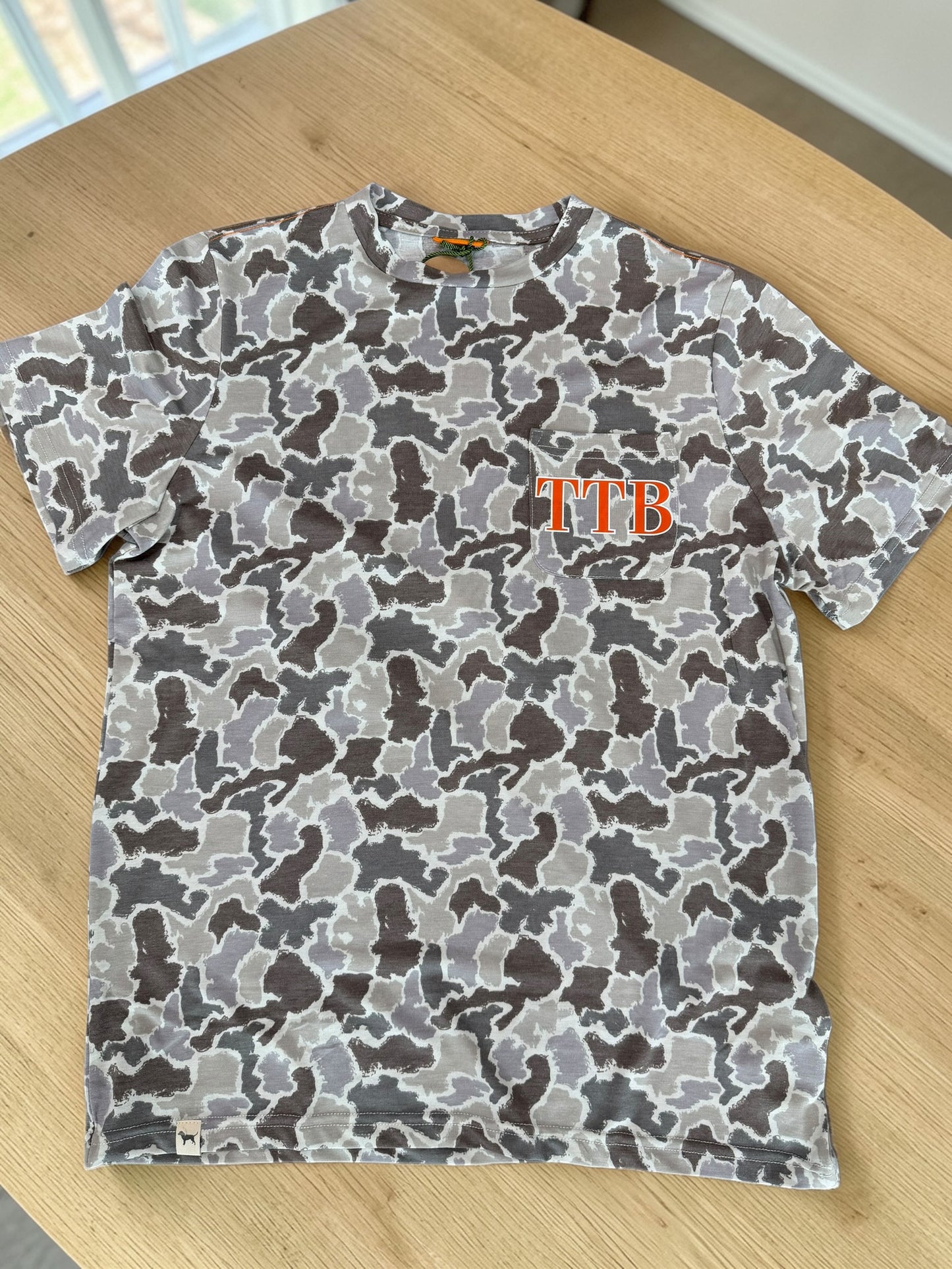 TTB Orange On Camo Graphic Tshirt