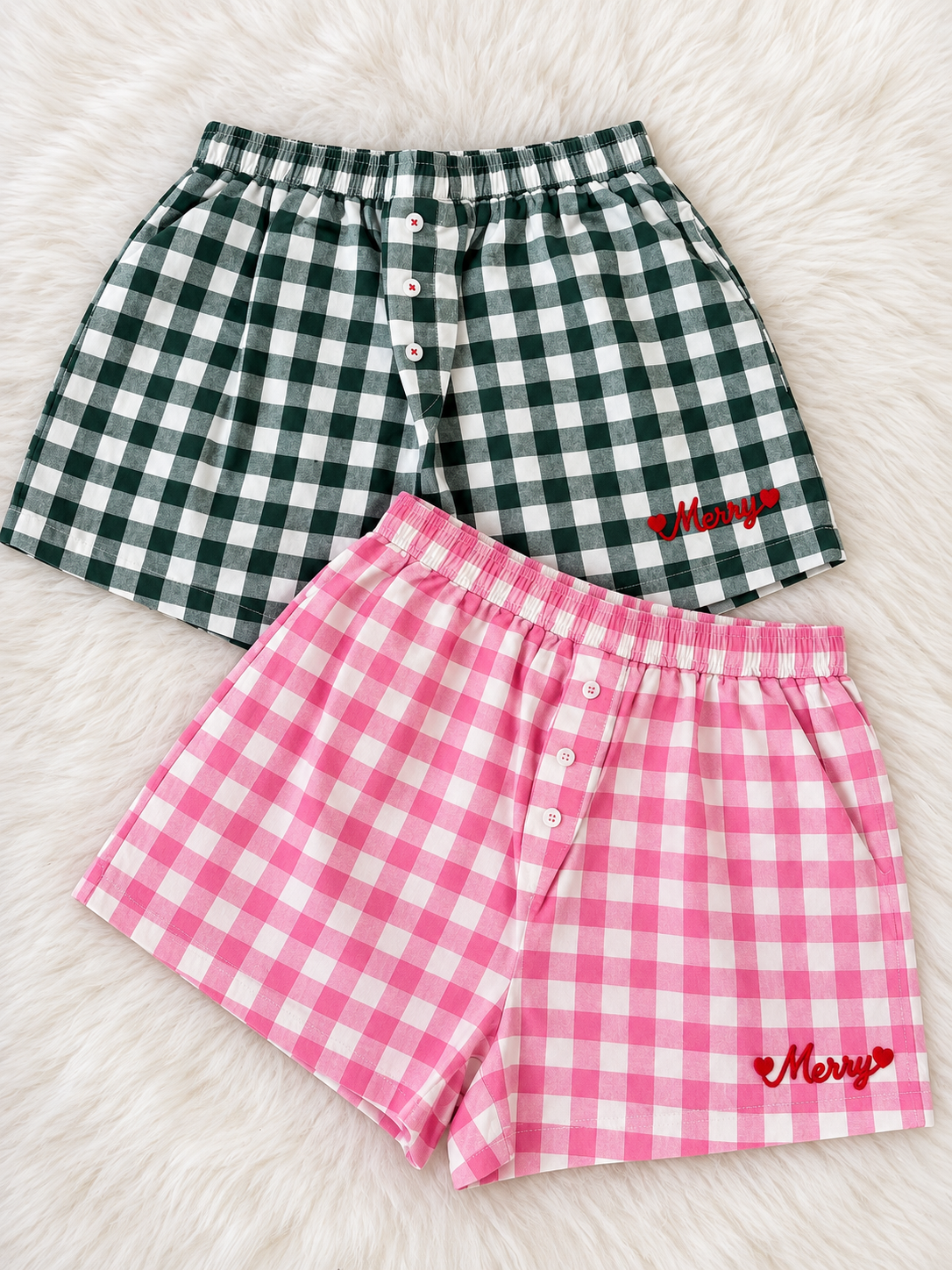 Cute Chic Pom Pom Christmas Boxers