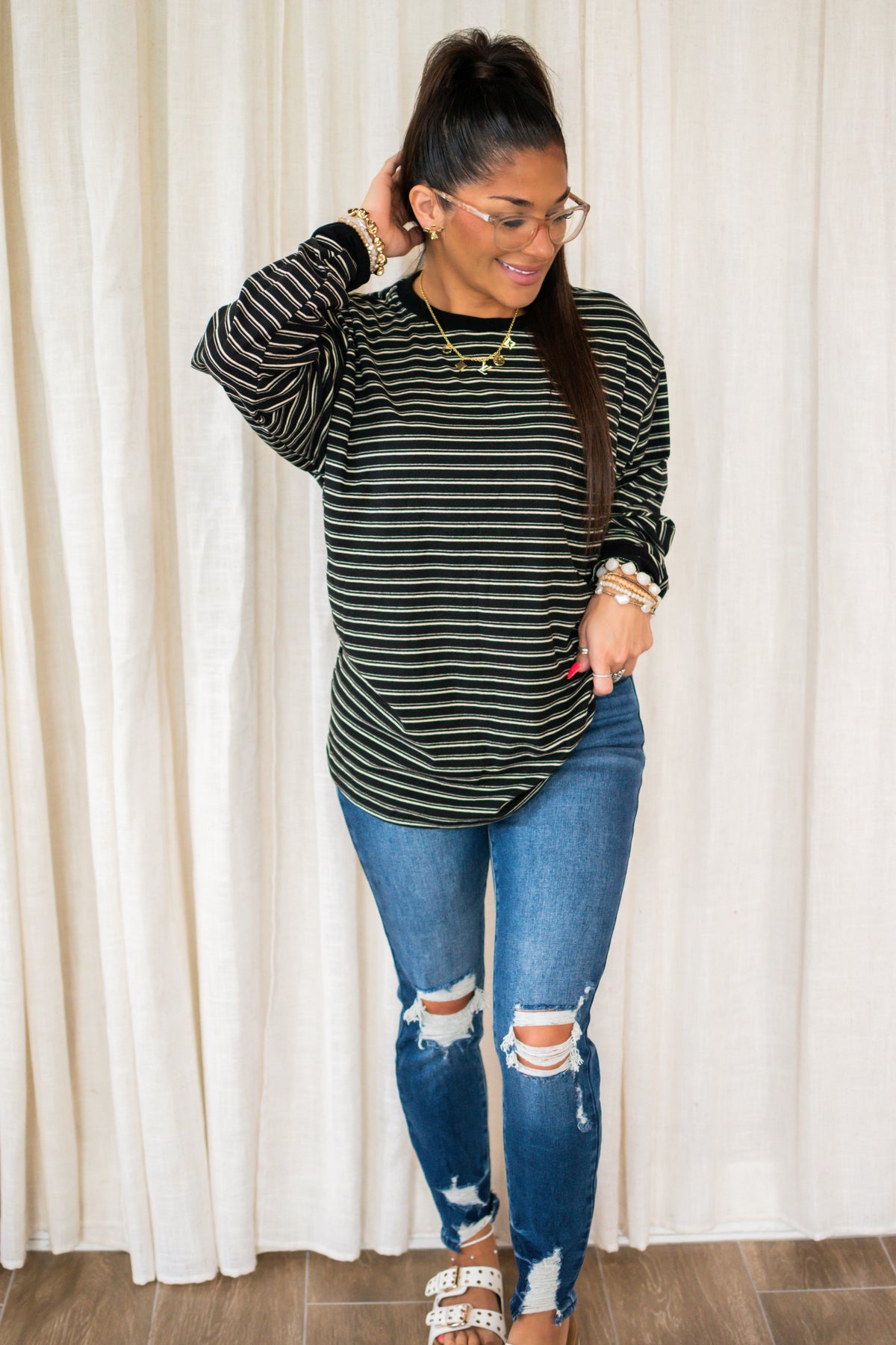 Perfect Stripe Pullover Top