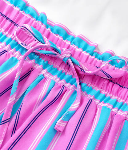 Sugar Striped Duo Shorts Set