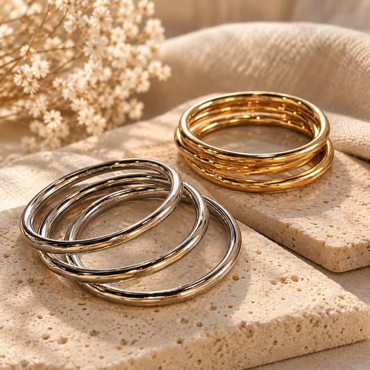 Triple Threat Bangle Bracelet Set