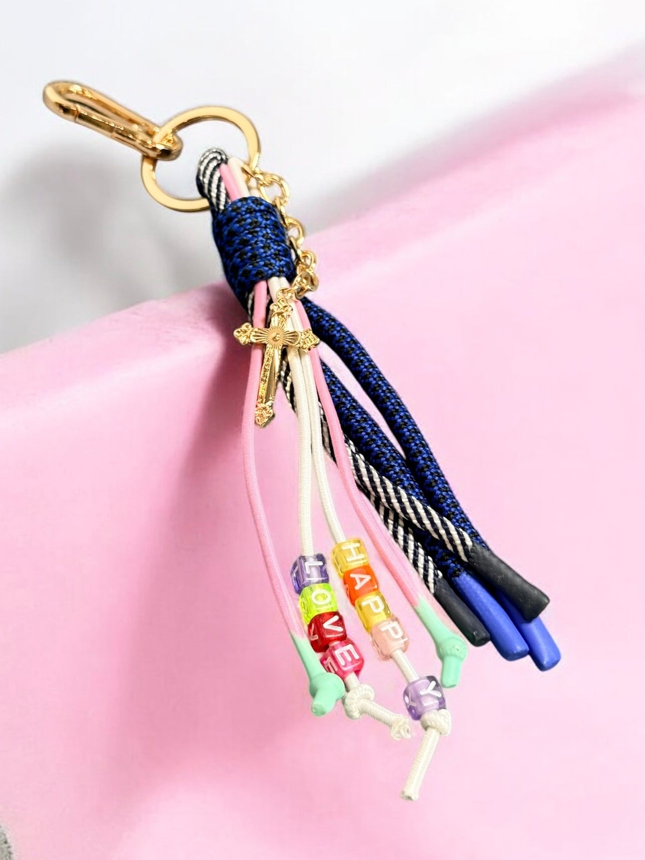 Happy In Love Tassel Keychain