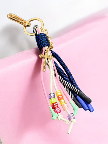 Happy In Love Tassel Keychain