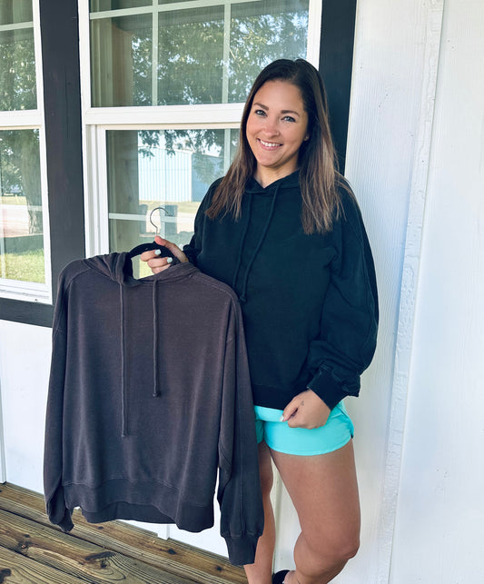 Urban Stitch Hoodie Pullover Top