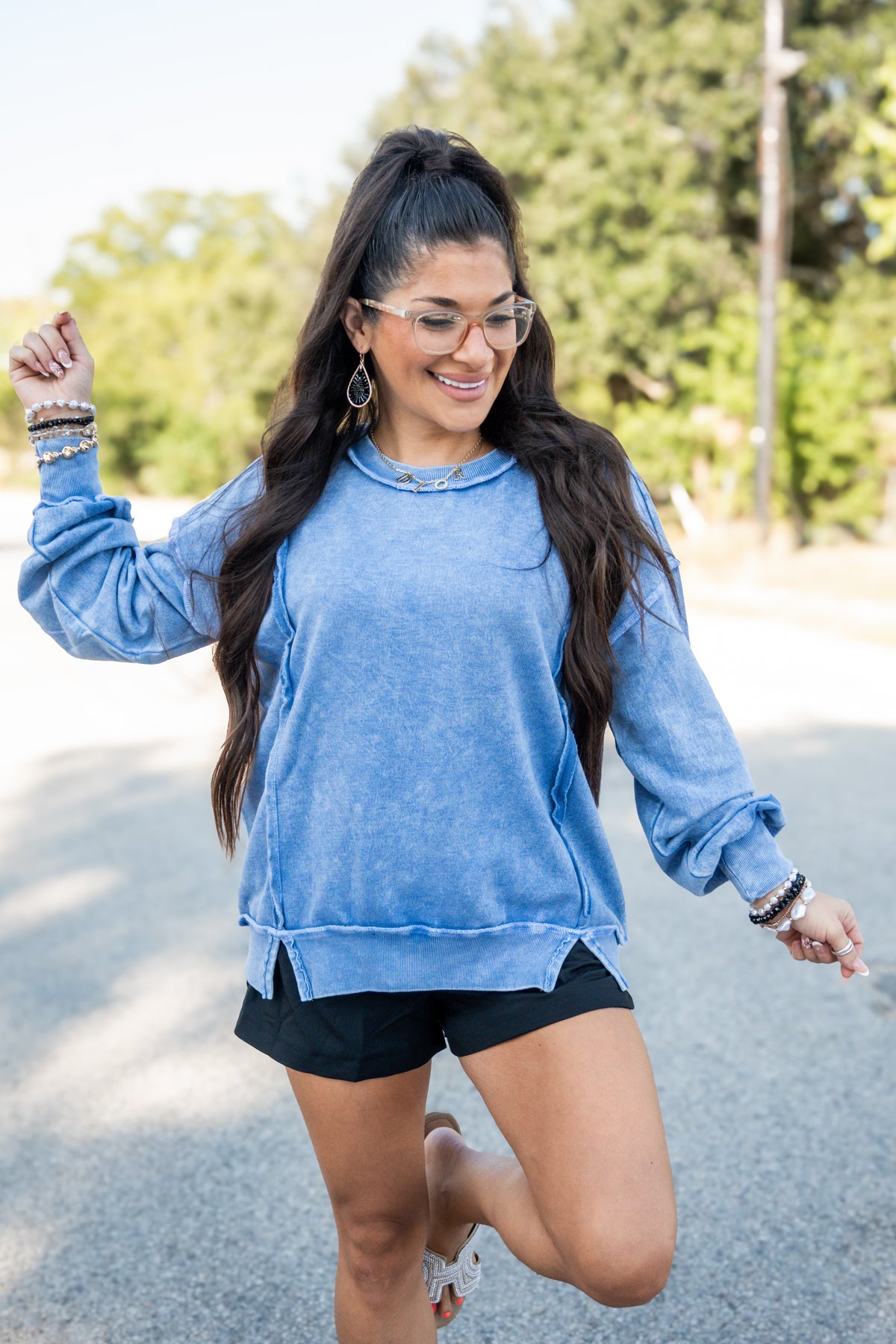 Effortless Exposed Seam Sweatshirt