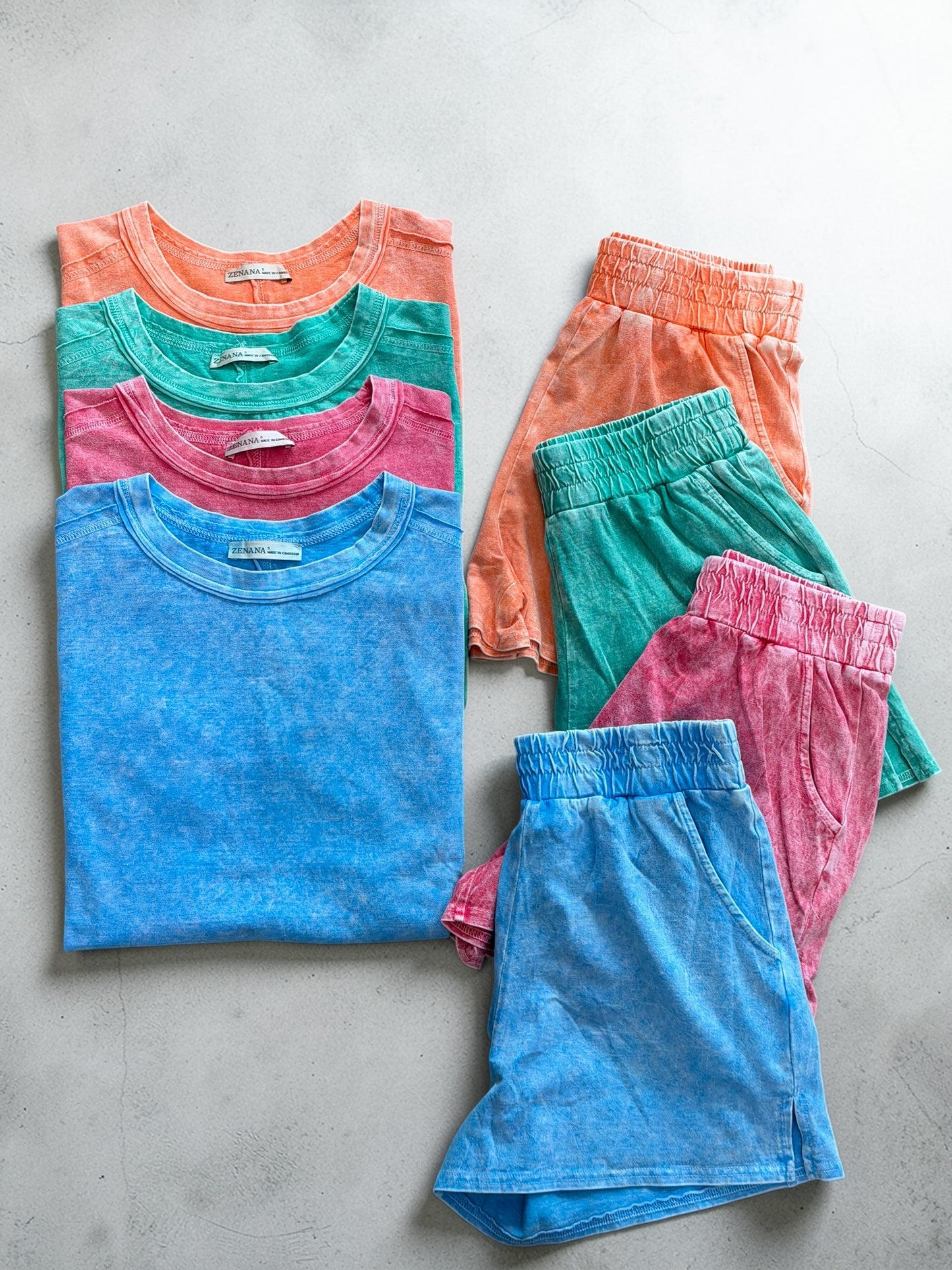 Frosted Halo Acid Wash Lounge Set
