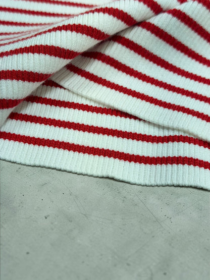 Refined Ribbed Stripe Top