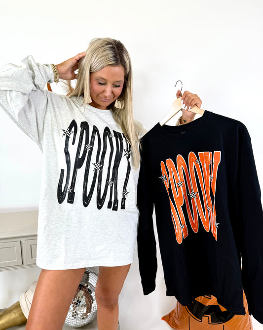 Spooky Season Long-sleeve Graphic Top