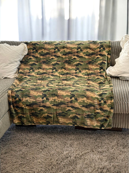 Camo Dreams Throw Blanket