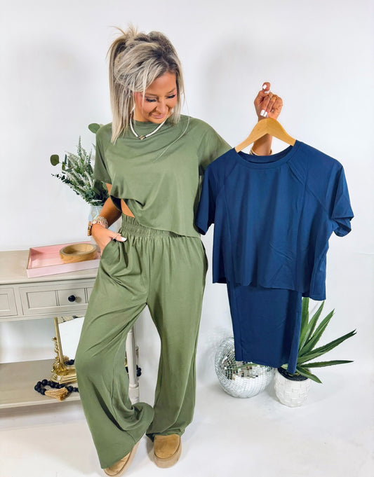 Calling All The Girls Two Piece Pant Set