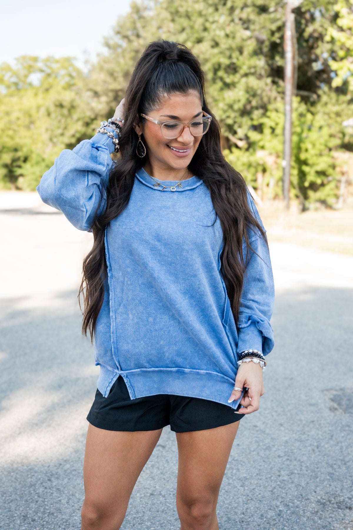 Effortless Exposed Seam Sweatshirt