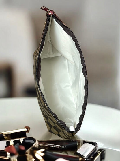 Vanity Check Travel Cosmetic Pouch