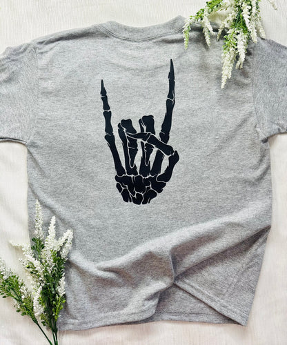 Hand Skull Graphic Tee Size Youth Medium