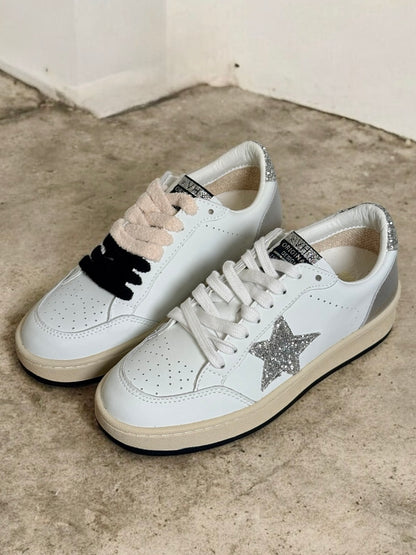 Noah Glitter Star Mid-Top Sneakers