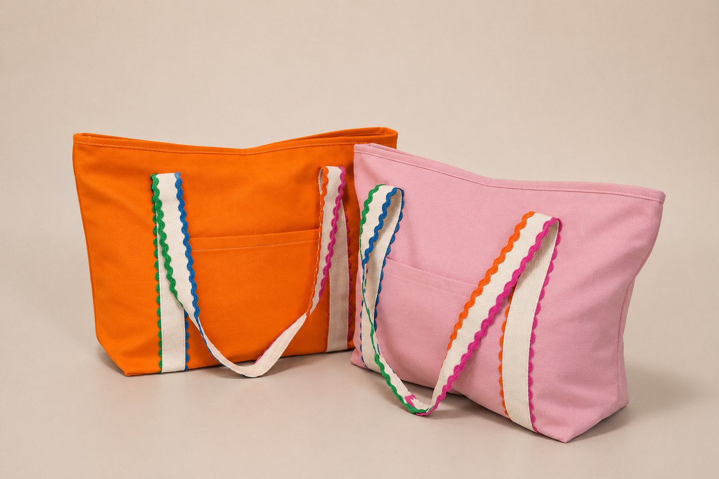 Colorful Canvas Tote Bag