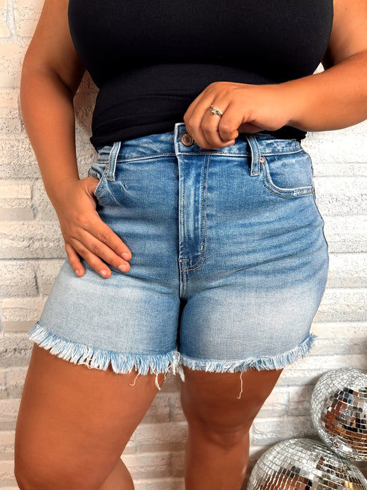 Summertime Love Mid rise Denim Shorts