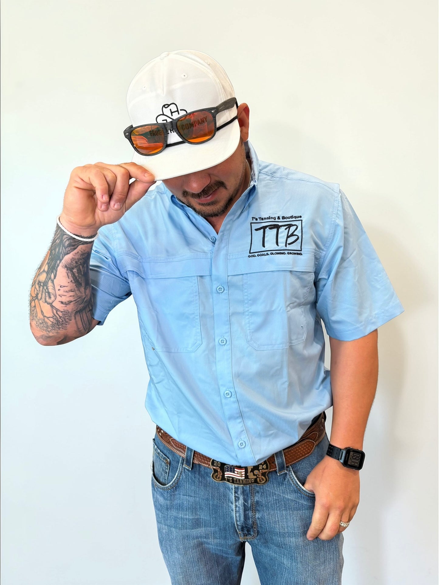 Mens TTB Logo Button Up