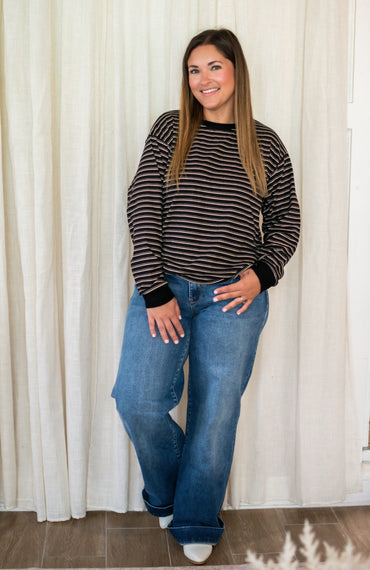 Perfect Stripe Pullover Top