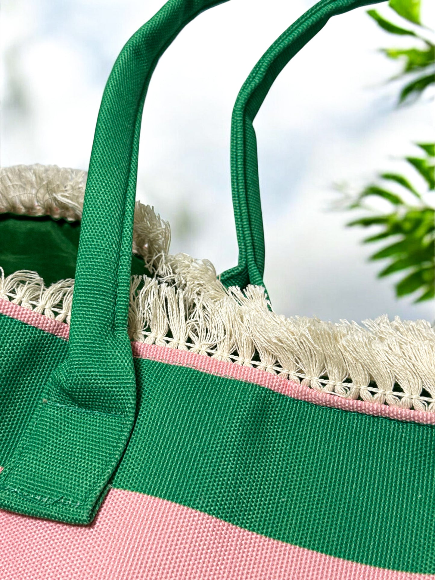 Striped Summer Tote Bag