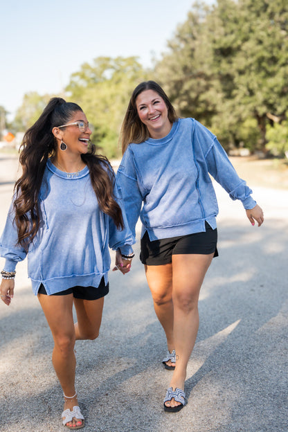 Effortless Exposed Seam Sweatshirt