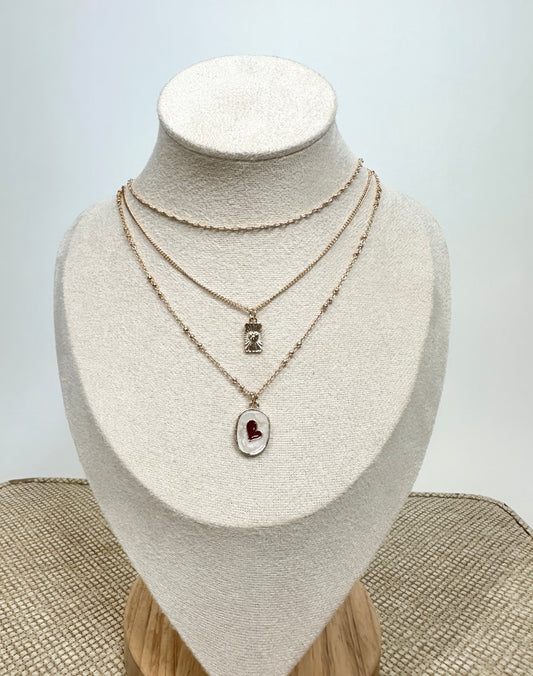 Forever In My Heart Multi-Layer Charm Necklace
