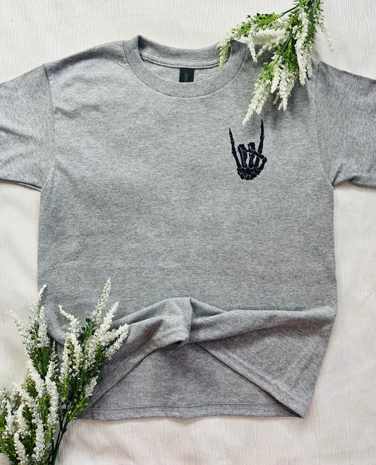 Hand Skull Graphic Tee Size Youth Medium