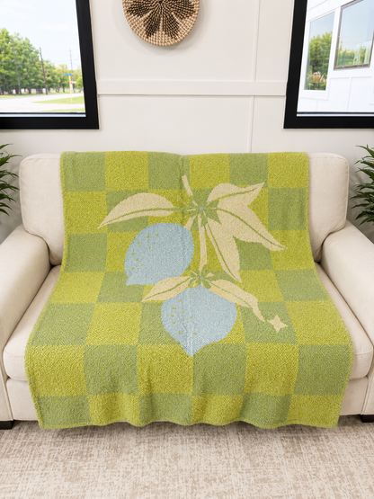 Lemon Squeezy Luxe Throw Blanket