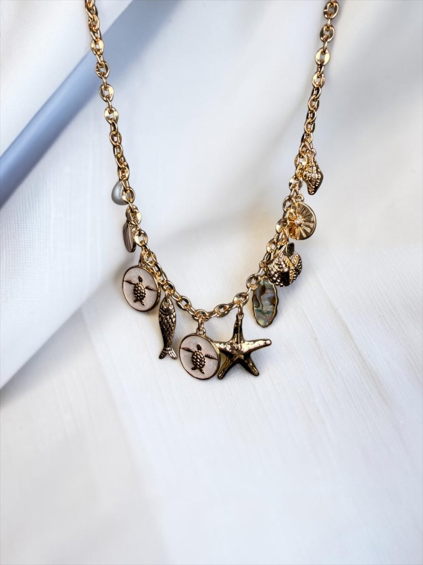 Charming Seashell Charm Necklace