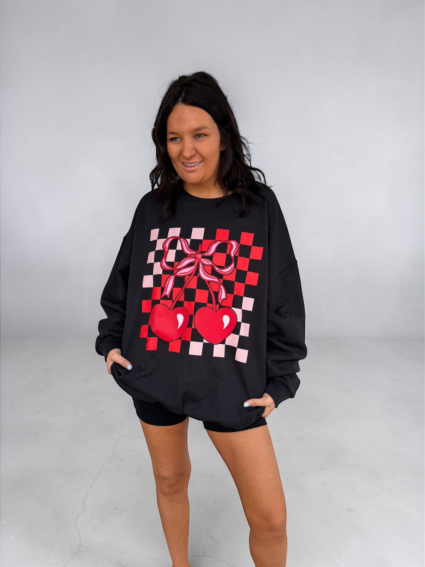 Black Cherry Bomb Graphic Crewneck